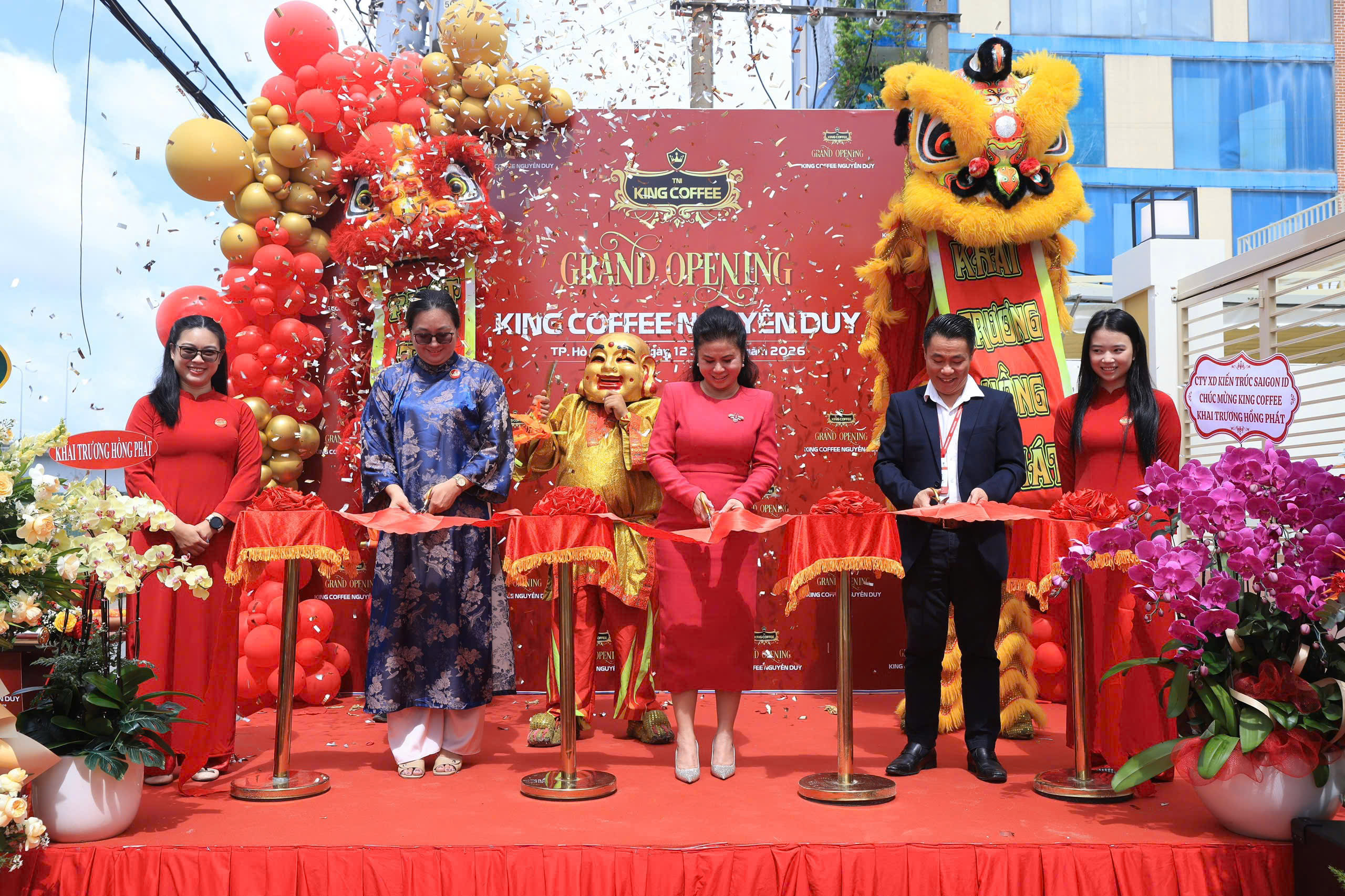 Tưng bừng khai trương King Coffee Nguyễn Duy – dấu mốc mới, hành trình mới